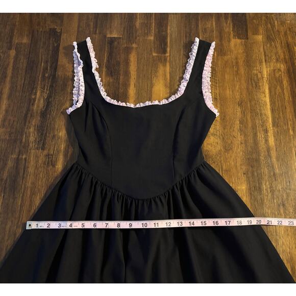 Dolls Kill Grave Girls Get Your Wau Mini Dress Sleeveless Lace Fit Flare Gothic - Picture 8 of 12